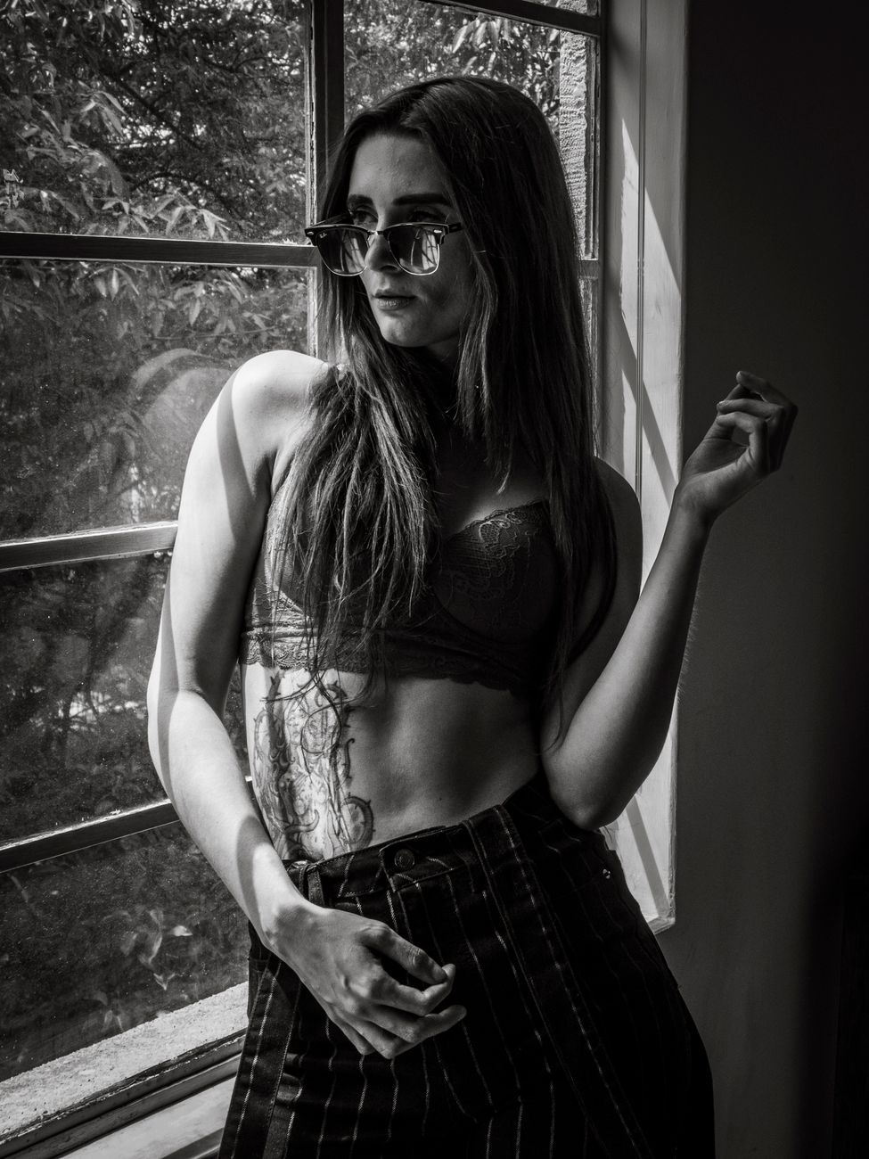 portret · okno